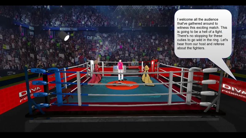 3D Animated Topless Boxing