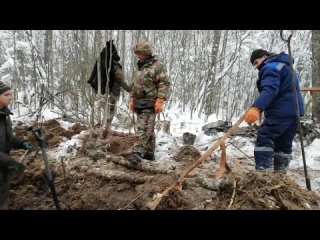 82 года без вести  в Новгородской области в болоте нашли самолет с останками советского летчика, родственники которого искали е