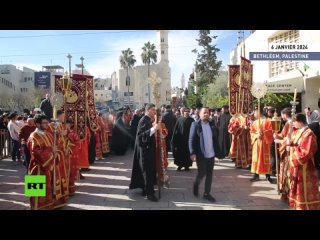 Le patriarche grec-orthodoxe est arrivé à Bethléem pour célébrer la messe de Noël