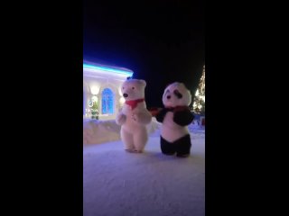 Новогодний🎄🌟❄ и Рождественский☃️✨💫 Дуэт🐻‍❄️🐼 Ростовых Кукол “Белый Мишутка🐻‍❄️ и Пандочка“🐼