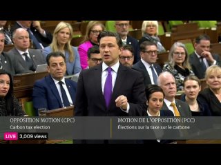 Canadian opposition leader Pierre Poilievre and the Conservatives are rising to express a vote of no confidence in Justin Trudea