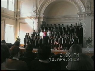 Хор мальчиков п/у Моисеевой Л. Ф. 14 апреля 2002. Зал хоровой капеллы на пл. Минина
