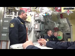 Подводная лодка “Волхов“ Тихоокеанского флота выполнила пуск крылатой ракеты “Калибр“ по береговой ц