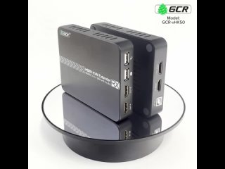 GCR Удлинитель HDMI KVM по витой паре 4K до 50m передатчик + приемник(2xHDMI) GCR-vHK50