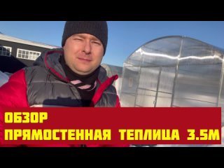 229 Прямостенная теплица обзор от кампании Теплицы у Дмитрия