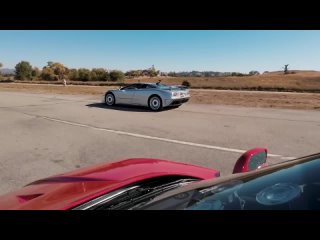 Ferrari F40 v Bugatti EB110. DRAG RACE