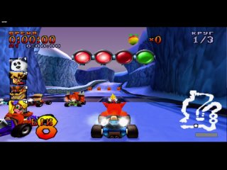 Полное прохождение игры Crash Team Racing на PlayStation 1 (PS1). 100%. Часть 1 из 3.