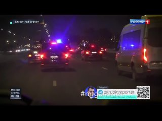 Президентский кортеж попал в пробку в Петербурге