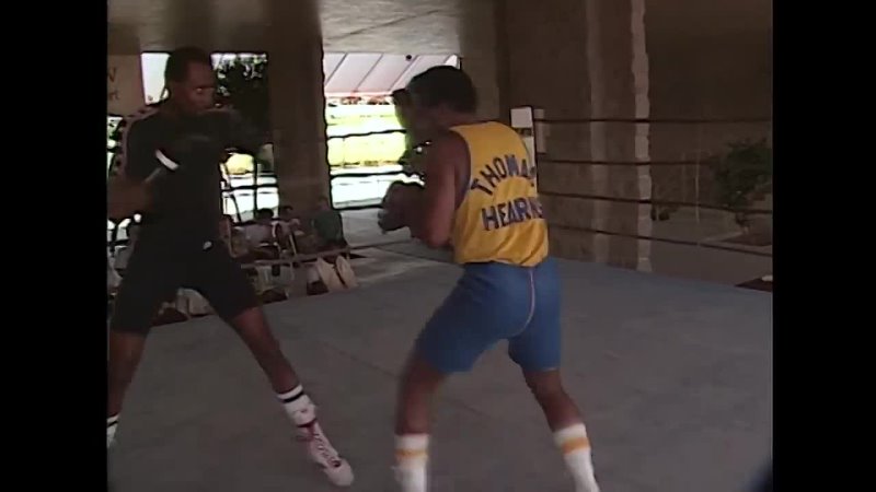 THOMAS HEARNS TRAINING WITH EMANUEL STEWARD   VINTAGE BOXING FOOTAGE