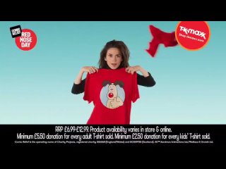 Хейли Этвелл в рекламе для «Comic Relief» в честь «Дня красного носа»