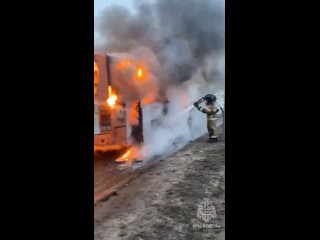 Сгорел автобус, Нижний Новгород