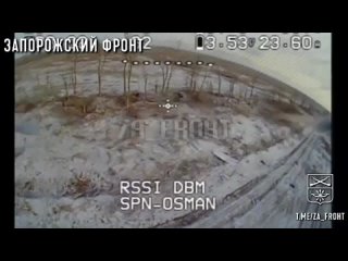 Кадры боевой работы спецназа «Осман» по позициям ВСУ в Запорожской области