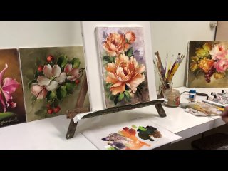 PINTURA DE TULIPA BRANCA COM NUANCES VERMELHAS - PASSO A PASSO