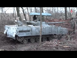 Боевая работа экипажа БМП 3 ВДВ на Артёмовском направлении