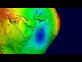 Гравитационная аномалия в Индийском океане