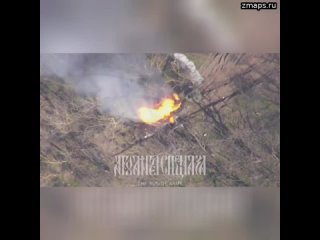«Иксоводы ВДВ» сожгли Словацкую 155-мм самоходную гаубицу Zuzana - 2, которая вальяжно каталась и ст