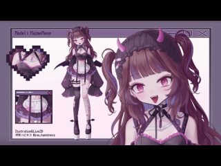 【Live2D Showcase】Vtuber Model Maime Meow💜🦇【VTuber Rigging】