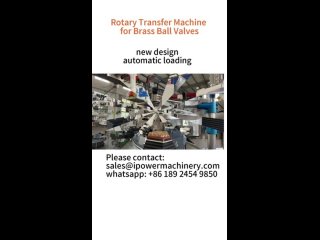 Rotary transfer machine for brass ball valves