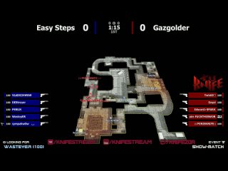 Шоу-Матч по cs 1.6 [Gazgolder -vs- Easy Steps] @ by kn1fe ///1 map