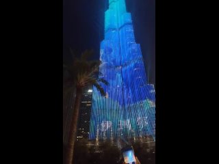 фонтан Дубай и сверхвысотный небоскреб “Бурдж-Халифа “