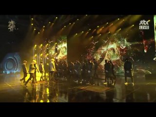 На 31-й премии GDA в Ильсане BTS  с песнями No More Dream + Boy In Luv + War Of Hormone 2017г