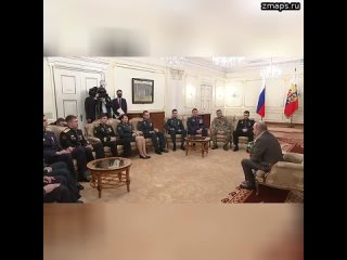 Путин после посещения госпиталя провел еще одну встречу с участниками СВО, представляющими разные