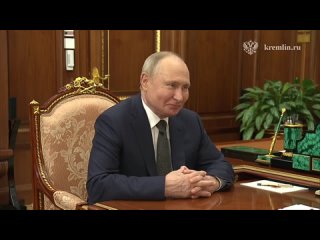 ⚡️Путин встретился с мэром Москвы Собяниным, заслушал доклад о развитии столицы, — Кремль.