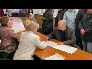 Мэр города проголосовал на выборах Президента России
