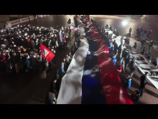 Флешмоб к 10-летию присоединения Крыма к России состоялся в Нижнем Новгороде