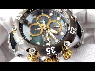 Invicta Reserve Venom Cobra 45151 Большие Мужские Наручные Часы Инвикта Веном Кобра с Хронографом ETA/Valjoux 7750