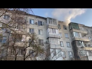 В Феодосии на пожаре в пятиэтажке погиб человек