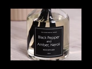 Ароматический диффузор для дома с палочками Zielinski&Rozen Black Pepper and Amber, Neroli (черный перец и амбра, нероли)