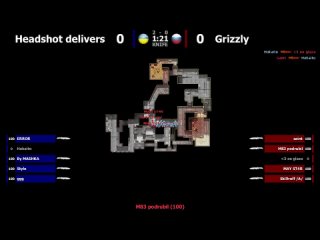 Stream cs 1.6 // Headshot delivers (ua) -vs- Grizzly (ru) // game for 3rd place bo3 Farsh Cup #6 [Third map] @kn1feTV