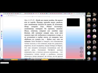 Пособие по Евангелию от Мк.11:11-14,19-26. Ведущий Александр Борцов