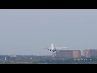 Боинг 777 авиакомпании Аэрофлот взлетает из аэропорта Шереметьево.
