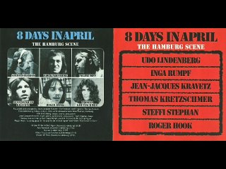 8 Days In April. The Hamburg Scene (1972). CD, Album. Germany. Eclectic Prog, Progressive Rock.