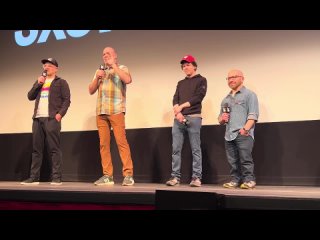 Sasquatch Sunset Premiere SXSW 2024 featuring Zellner Bros, Jesse Eisenberg, and Christophe Denek