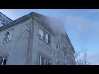 Пожар в Салехарде по ул. Свердлова 6