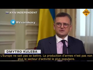 🇪🇺 ️🇺🇦 En pleine interview, Dmytro Kuleba nous parle des faiblesses de l’Union Européenne