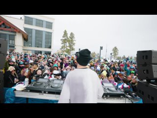 John Summit Pop Up Set at Vail Mountain Colorado .