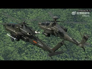 Рендеры нового китайского тяжелого боевого вертолета, разработанного на базе транспортного вертолета