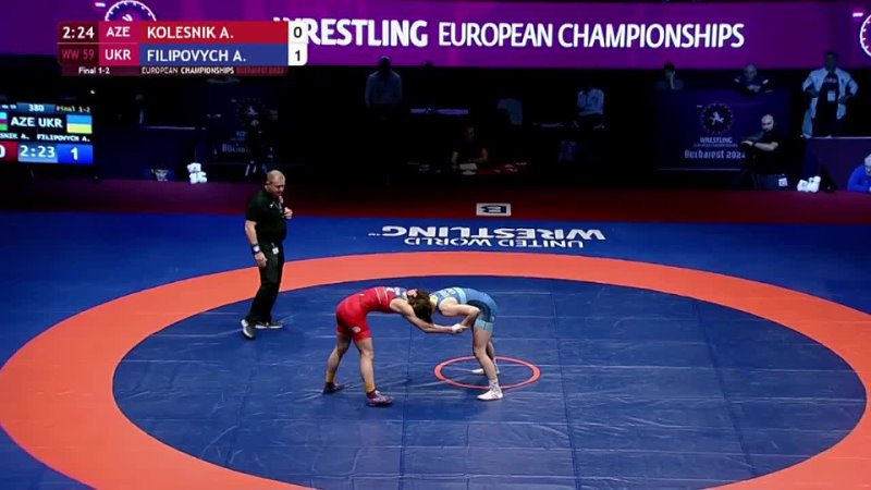 EURO2024 59kg 1 Алёна Колесник (Азербайджан) Алина Филипович