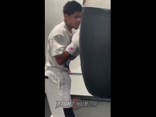 Shakur Stevenson RIPPING bag like a BEAST in return to training