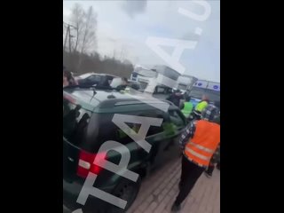 Польская полиция задержала нескольких украинских водителей, перекрывших дорогу в Польше