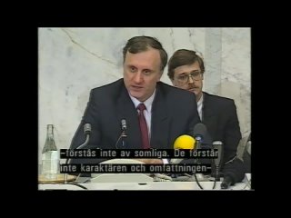 Визит Геннадия Бурбулиса в Швецию / 1991 год