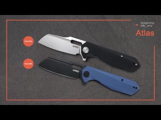 Kubey ku328 Atlas Folding knife 14C28N steel G10 Handle
