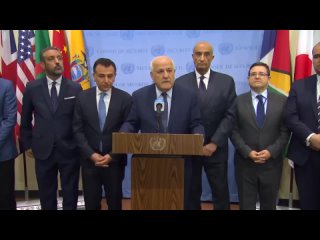 (EN/AR) Arab Group on New Steps on the Palestine Issue | Security Council | United Nations