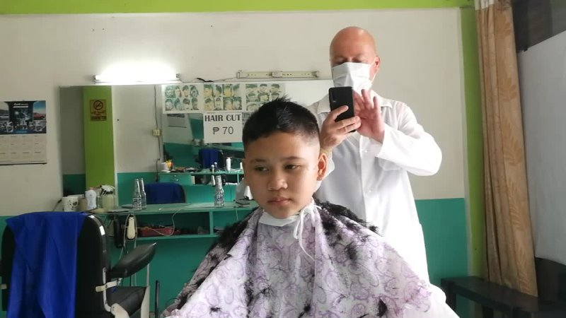 FUNHAIRCUT channel School girl discipline hair cut FULL