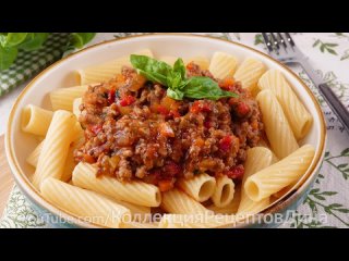 🍝Паста_макароны с мясным соусом Болоньезе! Просто и очень вкусно! Итальянс