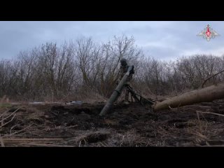 Минометчики группировки войск «Запад» уничтожили артиллерийские и минометные расчеты украинских террористических формирований в